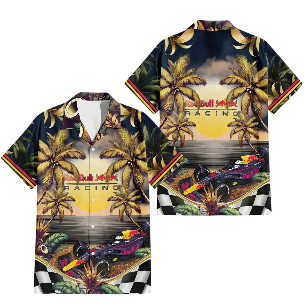 Red Bull Racing Hawaiian Shirt, All Over Print Hawaiian Shirt Red Bull Racing CAR40804082501