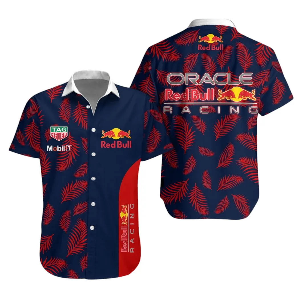 Red Bull Racing Hawaiihemd für Männer, All Over Print Hawaiian Shirt Red Bull Racing CAR40304082503