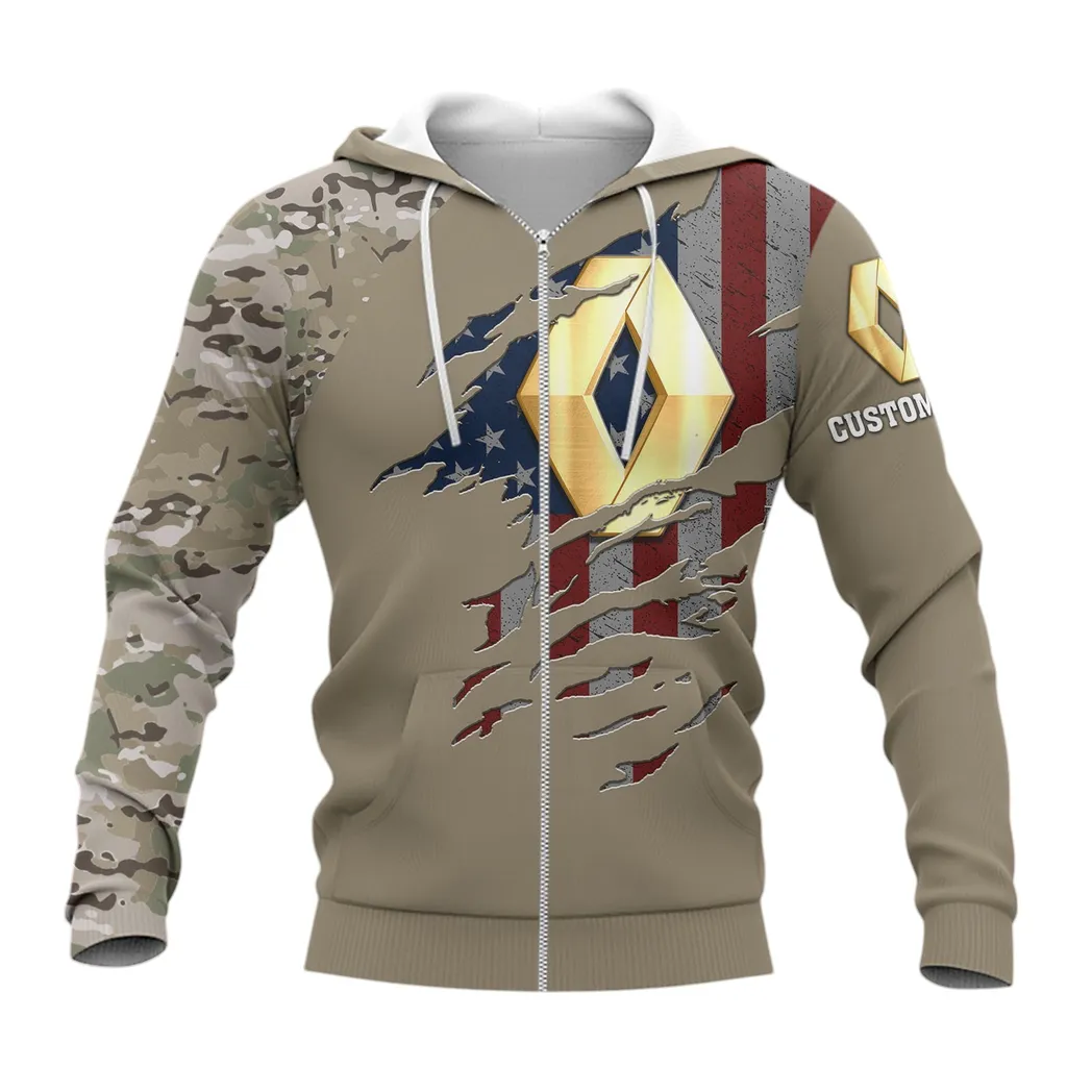 Renault Hoodie mit reißverschluss, Allover-Druck Hoodie Renault Fan CAR46021725090-3