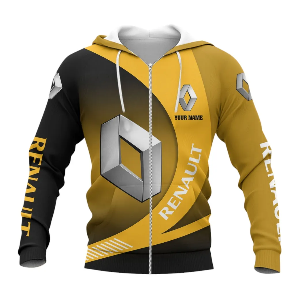 Renault Hoodie mit reißverschluss, Allover-Druck Hoodie Renault Fan CAR7402222559