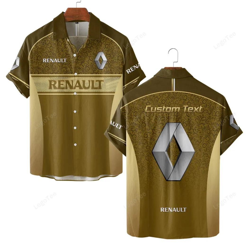 Renault Personalisierte Hawaiihemd für Männer, Hawaiian Shirt für Renault Fan CAR137021325955-3