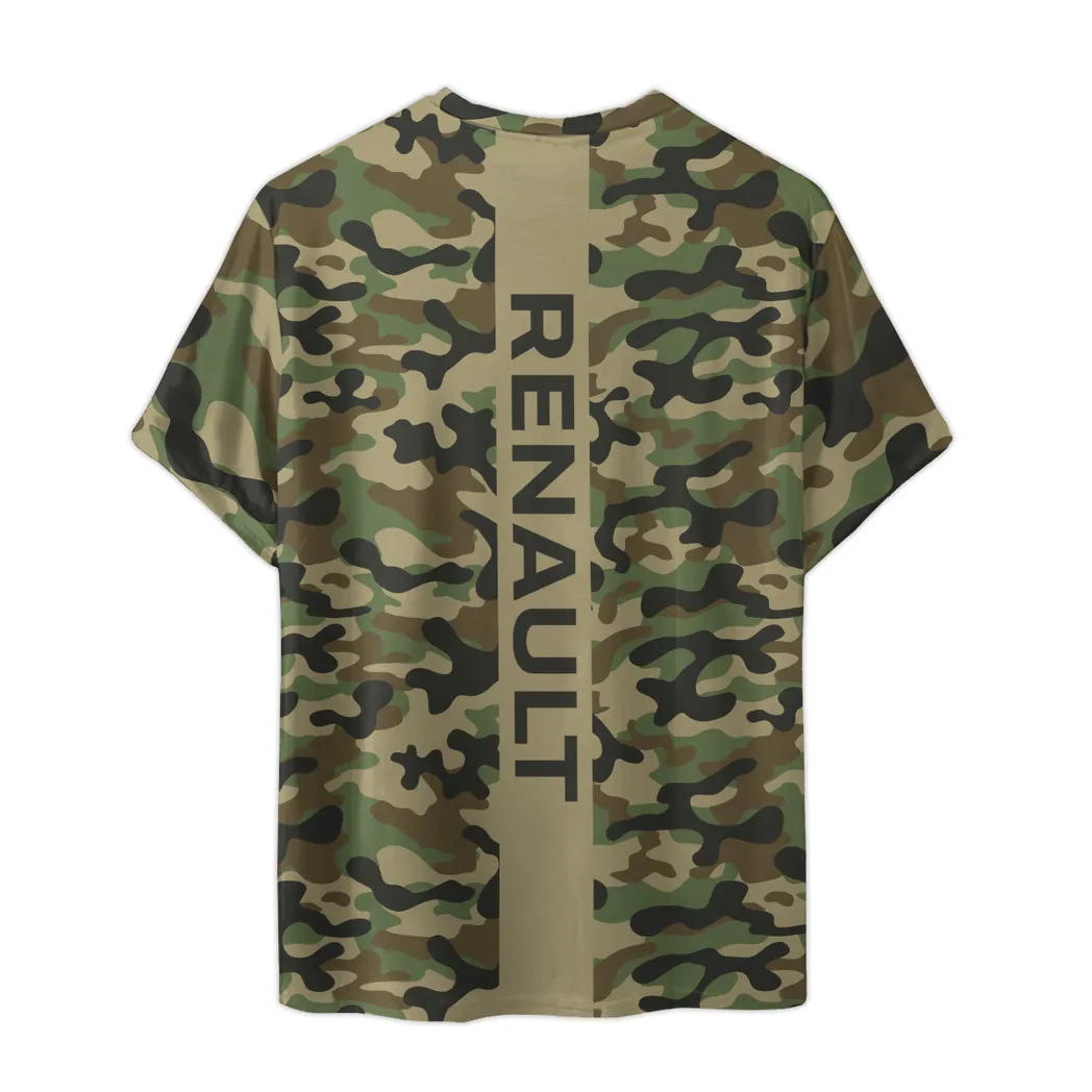 renault t shirt im camouflage stil oversized hemd car210040825732 5vgr7