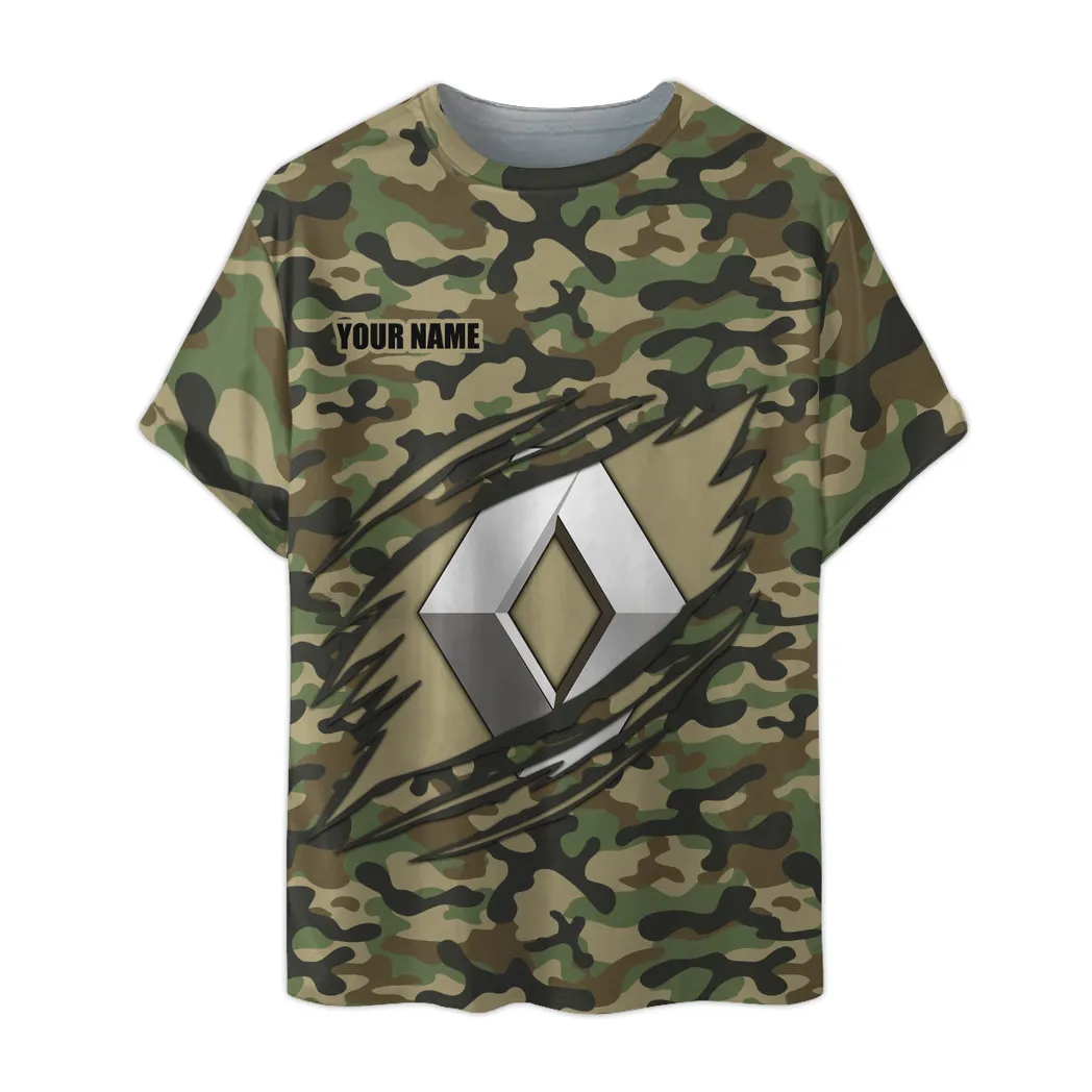 renault t shirt im camouflage stil oversized hemd car210040825732 zu1fh