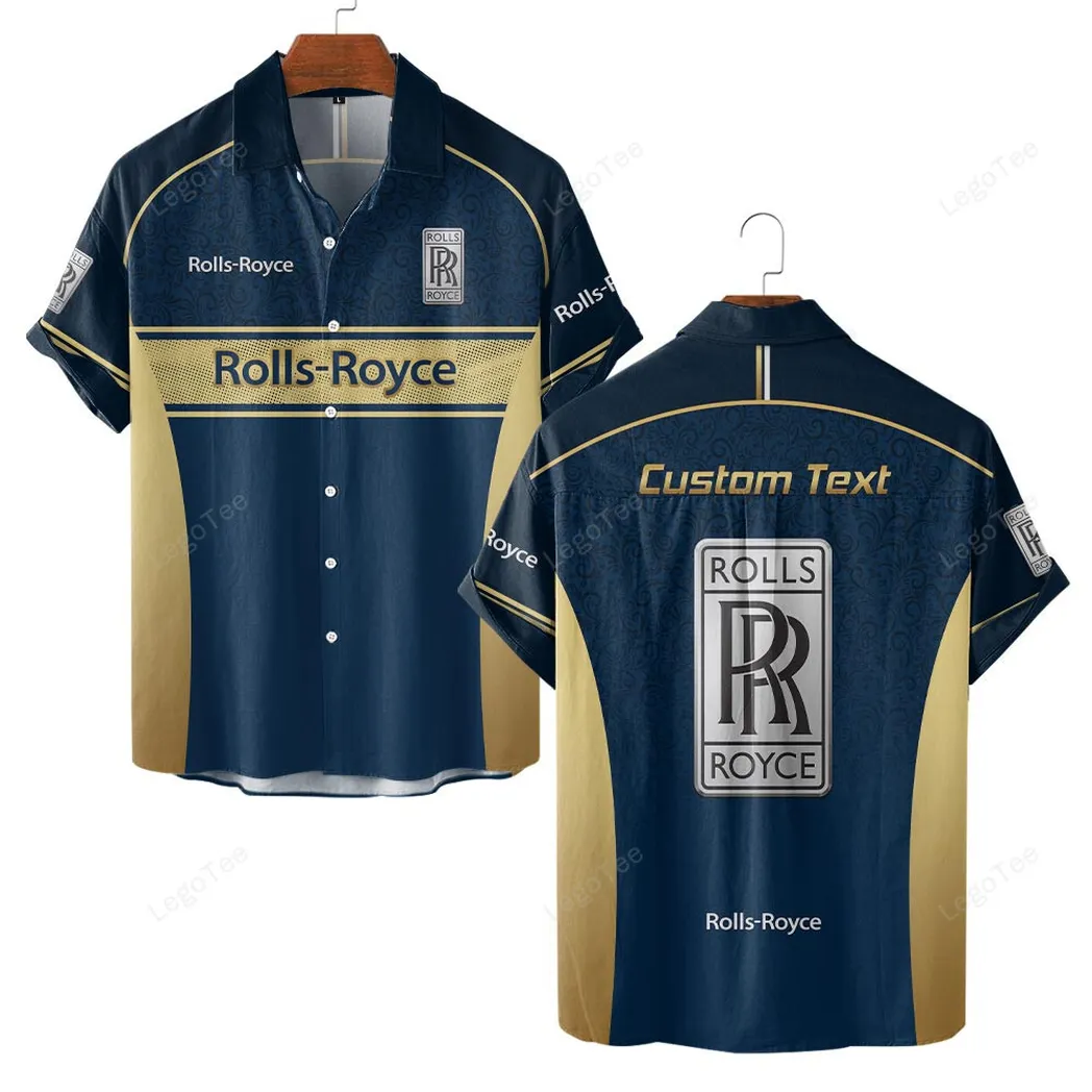 Rolls Royce Personalisierte Hawaiihemd für Männer, Hawaiian Shirt für Rolls Royce Fan CAR137021325896-3