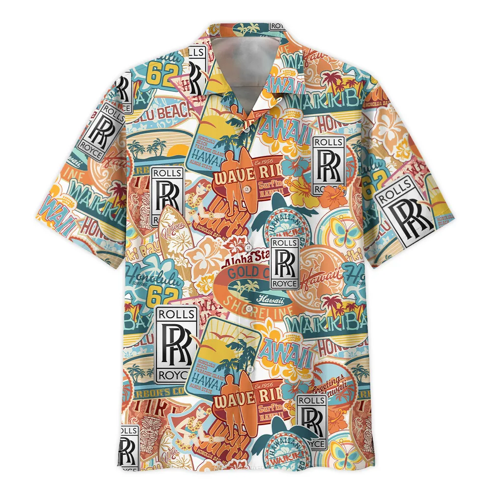 Rolls Royce Vintage Hawaiian Shirts For Men, Geschenk für Rolls Royce Fan CAR202031225380