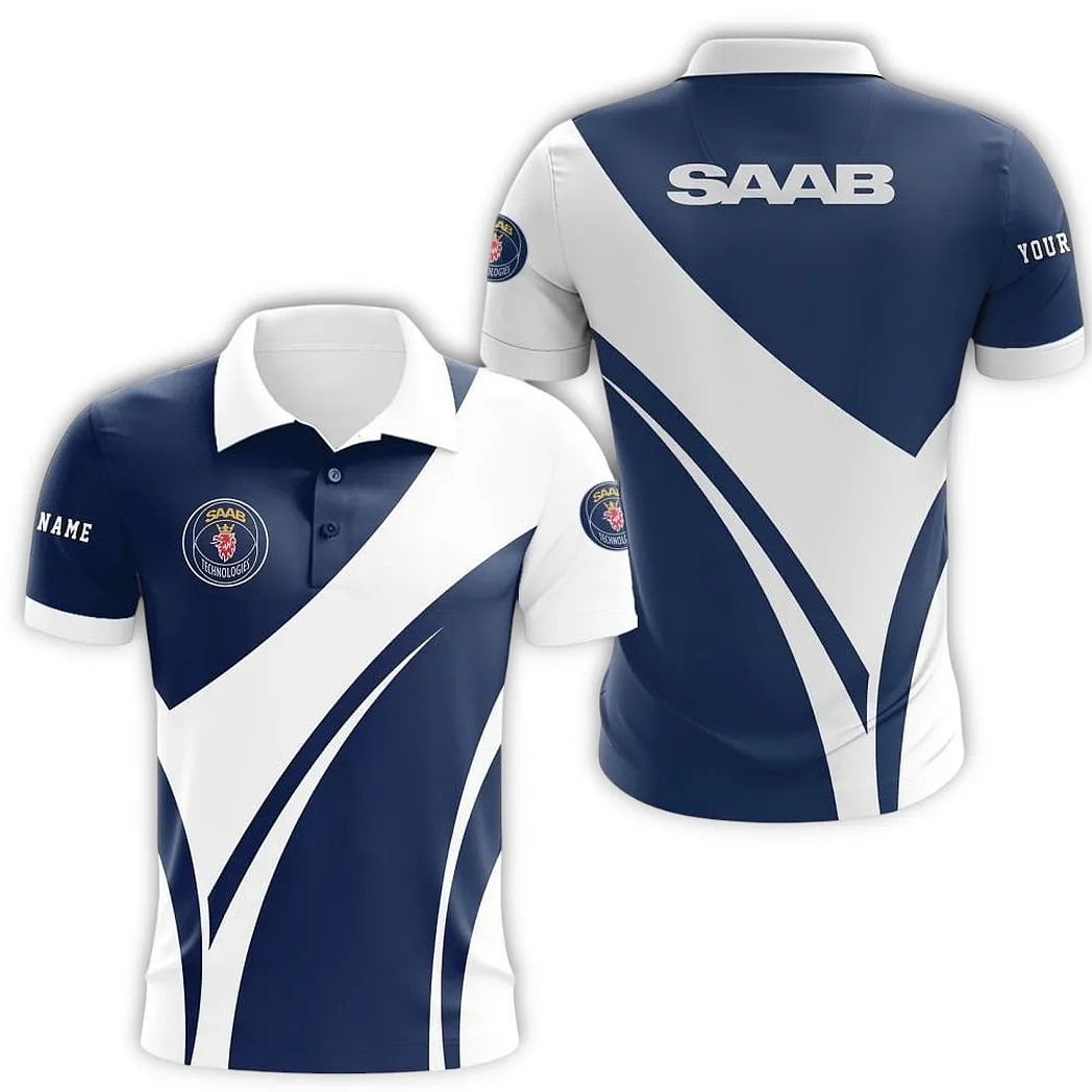 saab automobile personalisiertes poloshirt geschenk fr mnner car73021525710 2 t9iyv