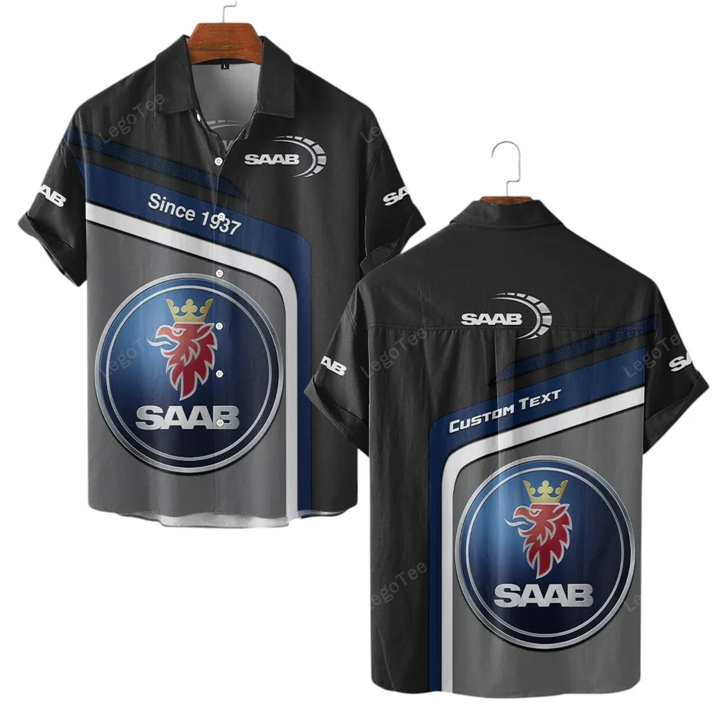 SAAB Hawaiihemd für Männer, Hawaiian Shirt für SAAB Fan CAR11103032565