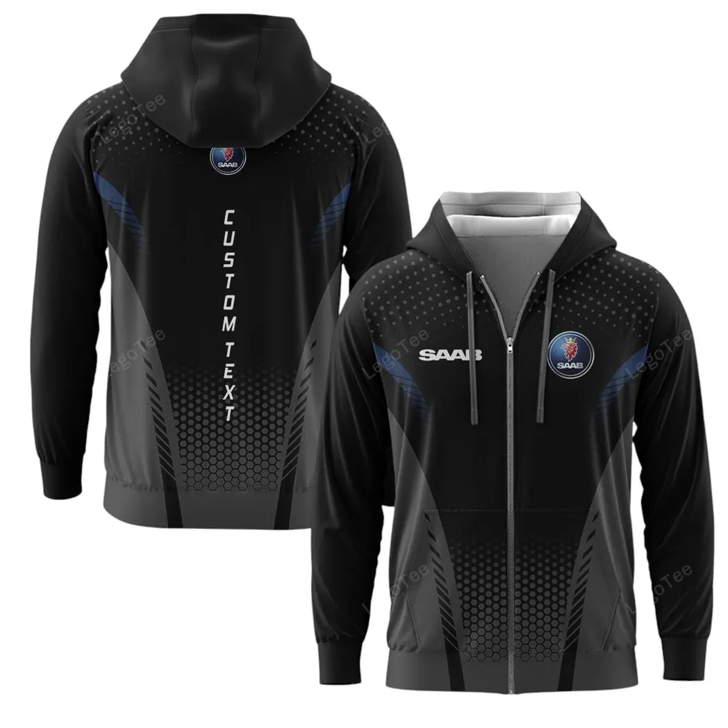 saab hoodie mit reiverschluss allover druck hoodie saab fan car10803122565 u2lzh