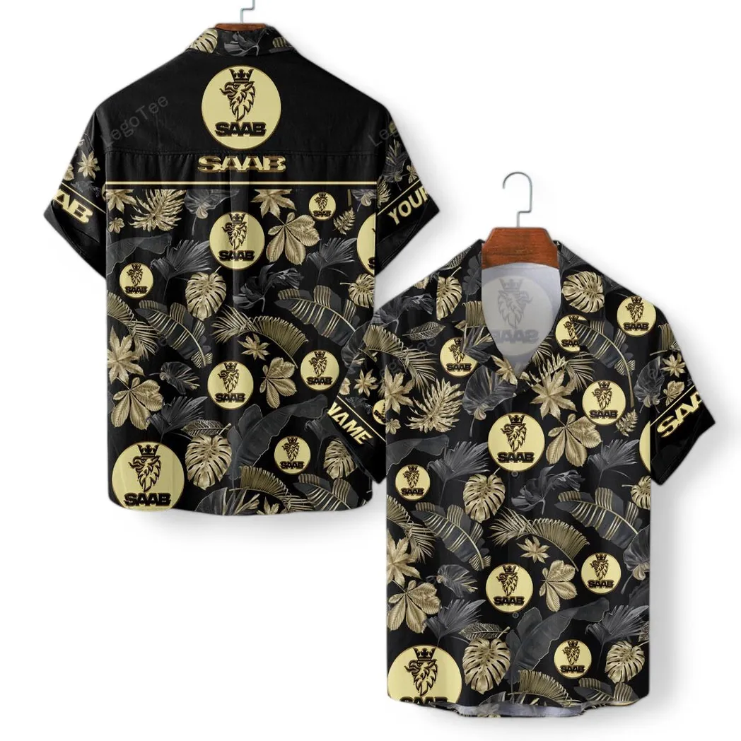 saab personalisierte hawaiihemd fr mnner hawaiian shirt fr saab fan car139021125184 2 zis3v