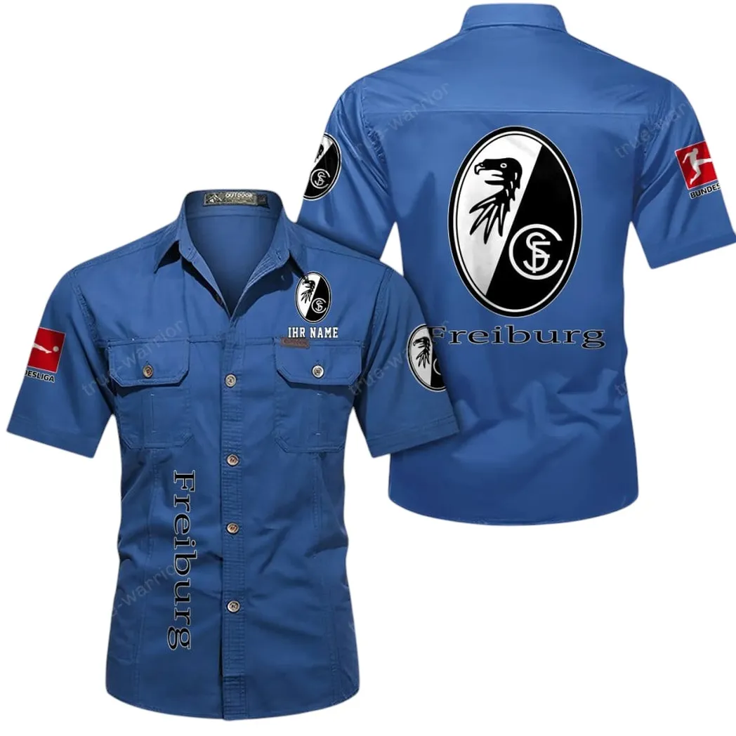 sc freiburg hemd mit kurzen rmeln all over print kurzarmhemd bde11052625278 cowboyblau