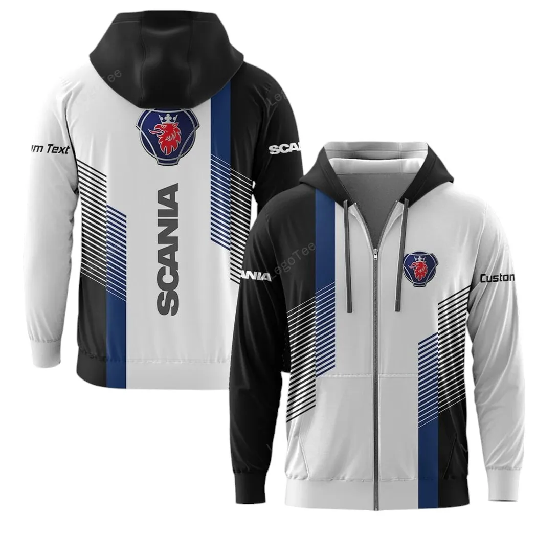Scania Hoodie mit reißverschluss, Allover-Druck Hoodie Scania Fan CAR10703122566