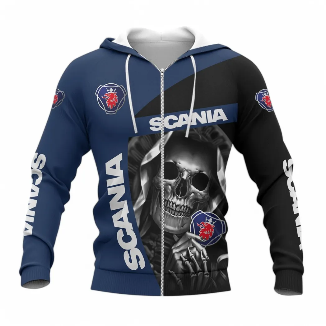 scania hoodie mit reiverschluss allover druck hoodie scania fan car6702212564