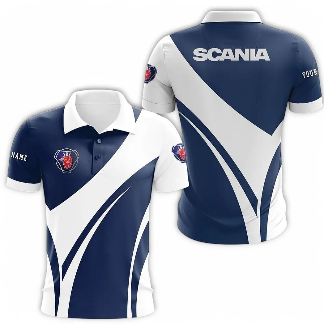 Scania Personalisiertes Poloshirt, Geschenk für Männer CAR73021525751-2