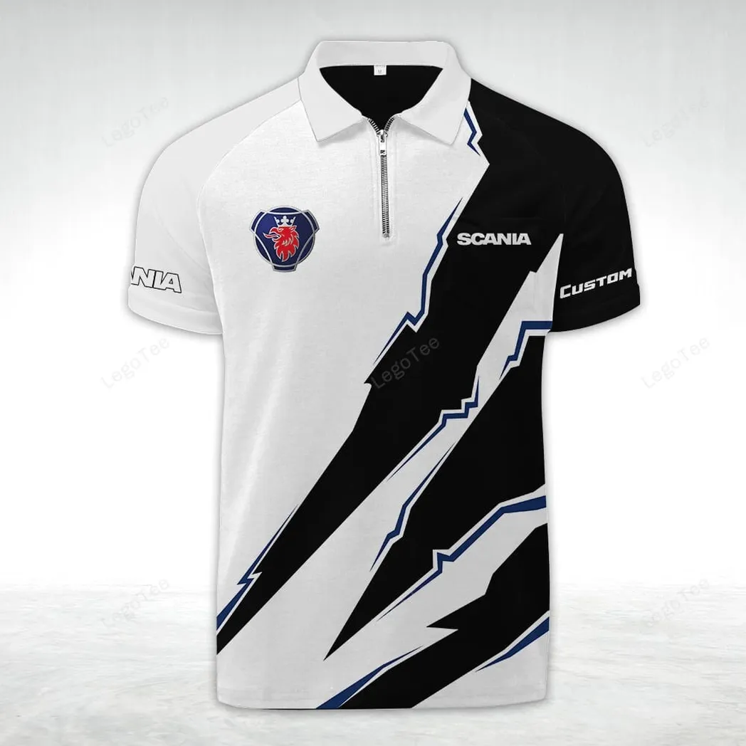 scania poloshirt mit reiverschluss geschenk fr scania fan car128021025044 ckuow