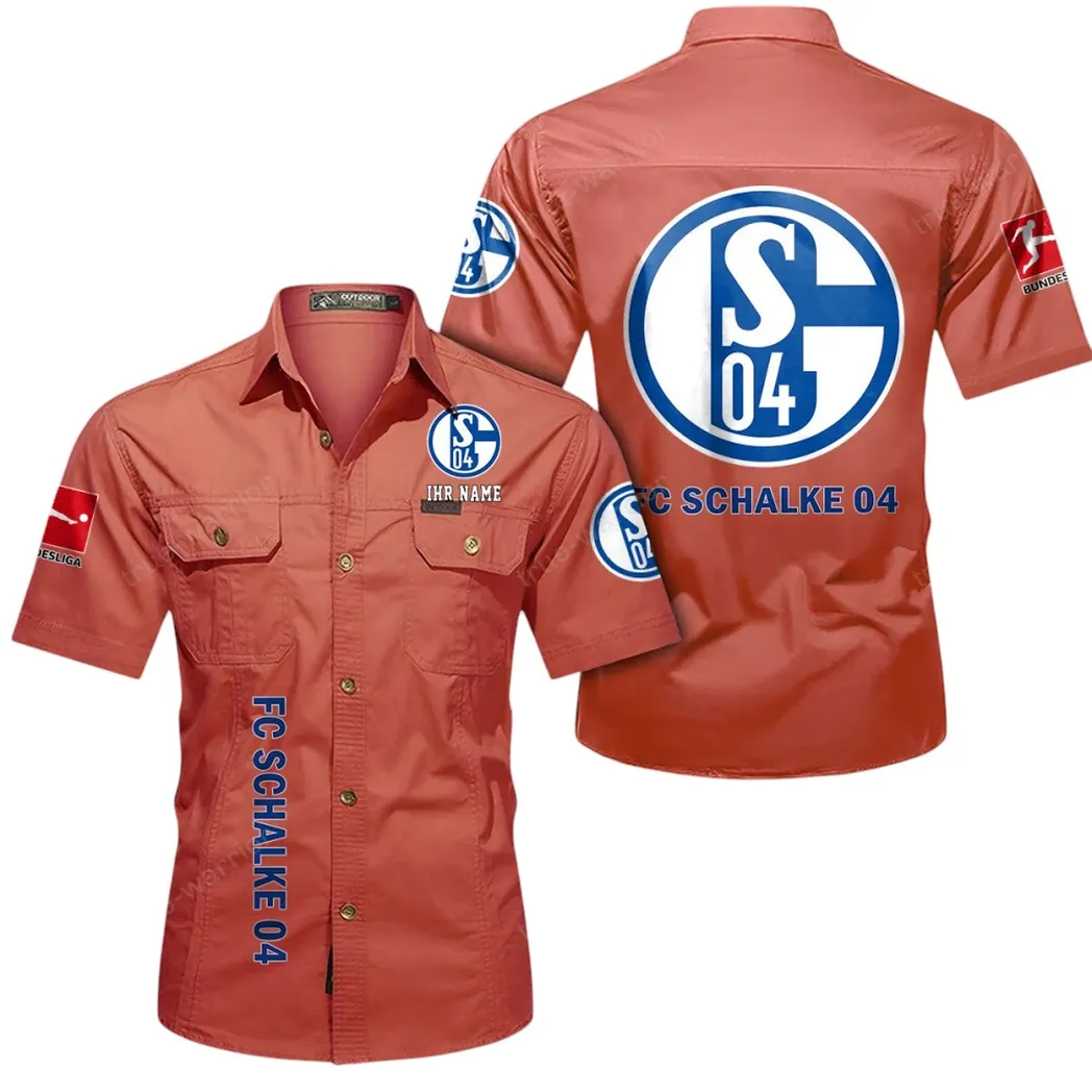 schalke 04 hemd mit kurzen rmeln all over print kurzarmhemd bde11052625240 rot wofgq