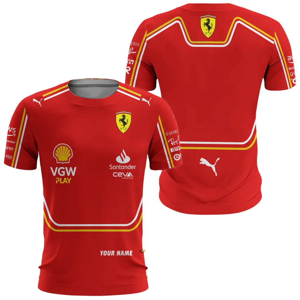 Scuderia Ferrari Hemd, Allover-Print T-Shirt Scuderia Ferrari CAR41304142500