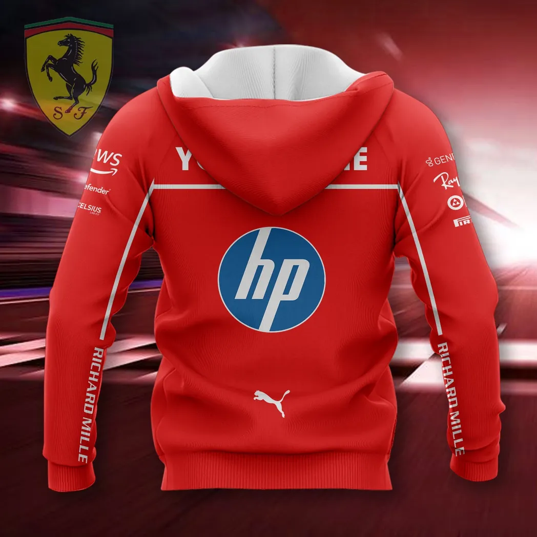 scuderia ferrari hoodie mit reiverschluss all over print hoodie car418050925666 5dslj