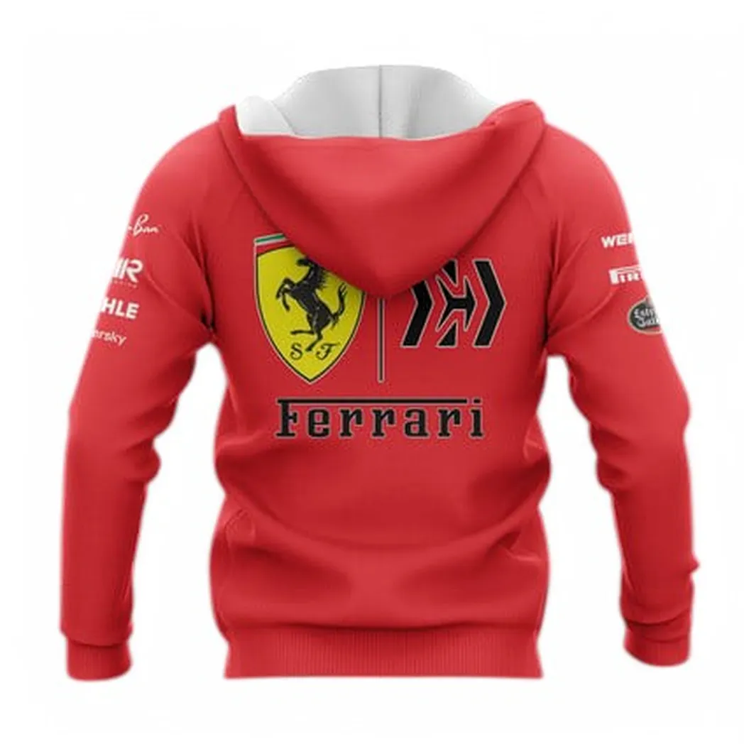 scuderia ferrari hoodie mit reiverschluss all over print hoodie scuderia ferrari car40704092501