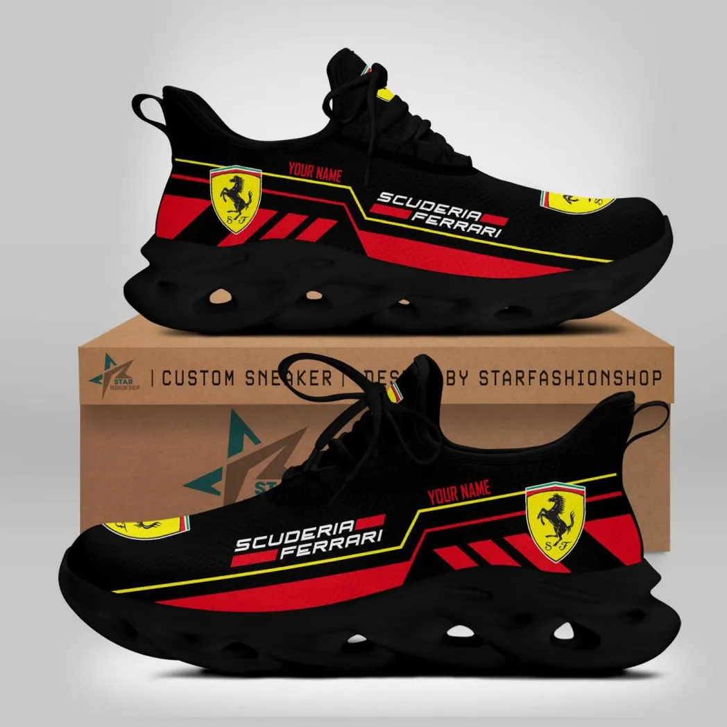 Scuderia Ferrari Laufschuhe für Männer, Max Soul Schuhe Scuderia Ferrari CAR40504102500 - Schwarz