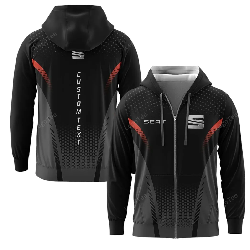 seat hoodie mit reiverschluss allover druck hoodie seat fan car10803122567