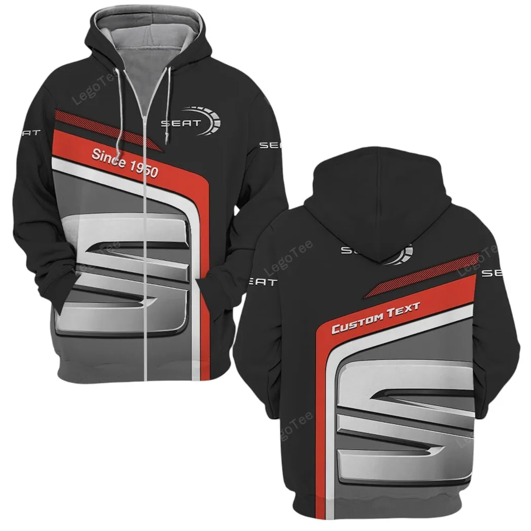 seat hoodie mit reiverschluss allover druck hoodie seat fan car11103032567 nkicz