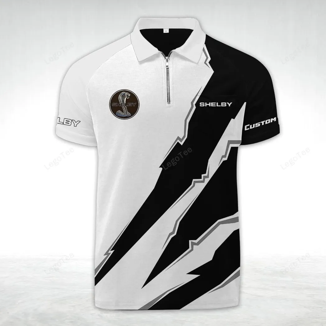shelby american poloshirt mit reiverschluss geschenk fr shelby american fan car128021025024 4muyh