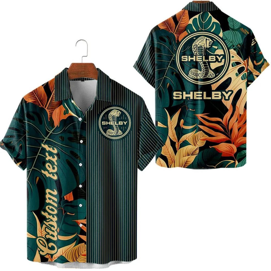 shelby vintage hawaiihemd personalisierter sommerstil car434041725316