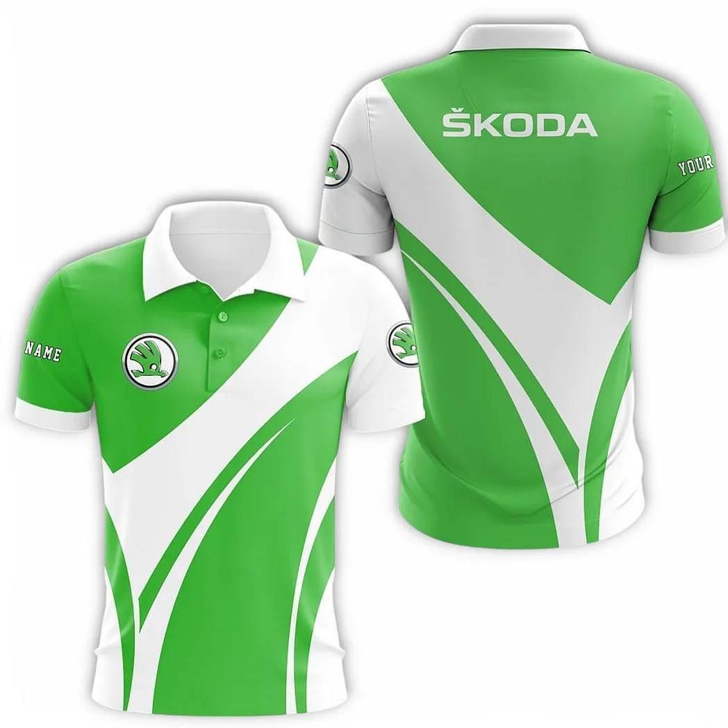 Skoda Auto Personalisiertes Poloshirt, Geschenk für Männer CAR73021525762-2