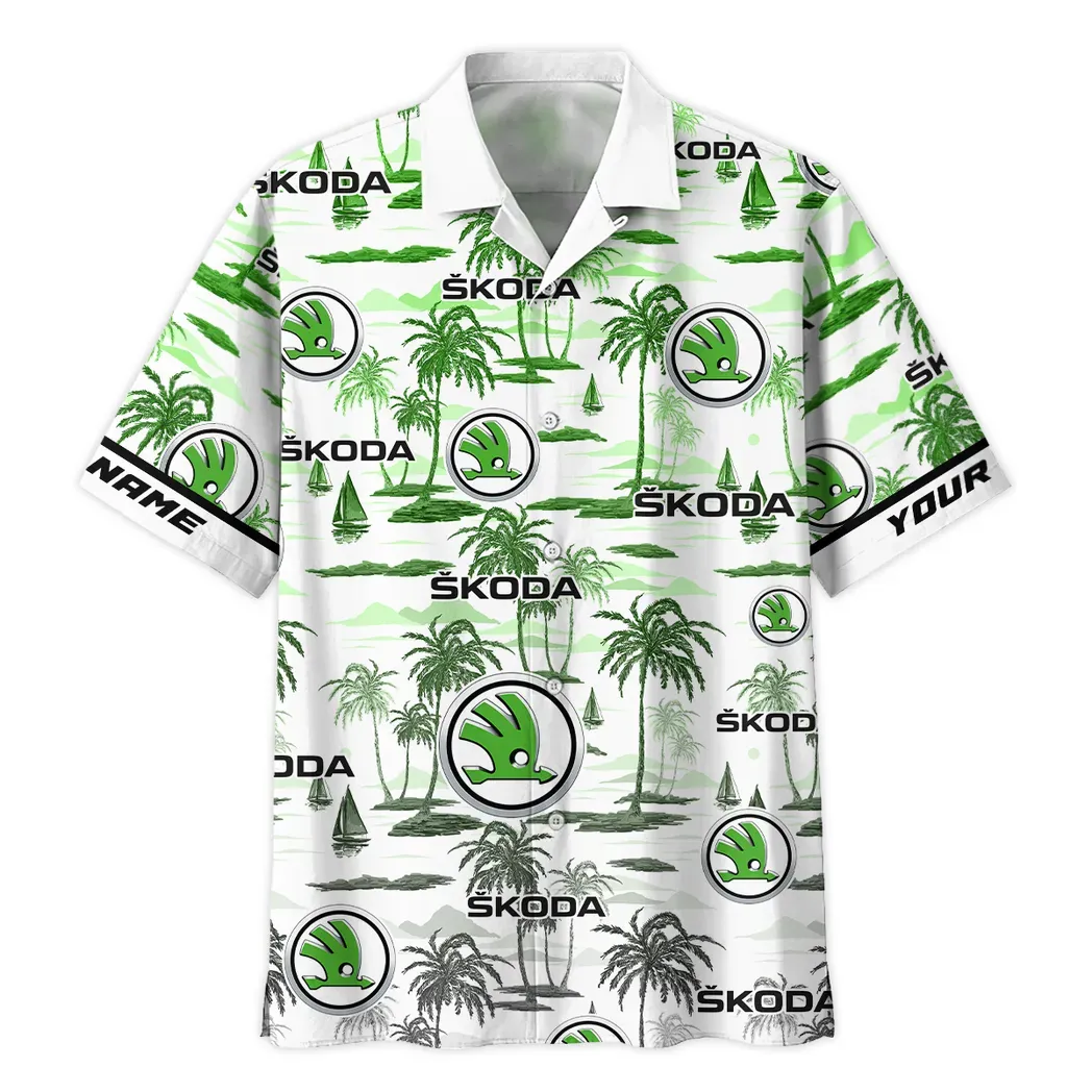 skoda custom hawaiihemd fr mnner hawaiian shirt fr skoda fan car205031225715 p6snp