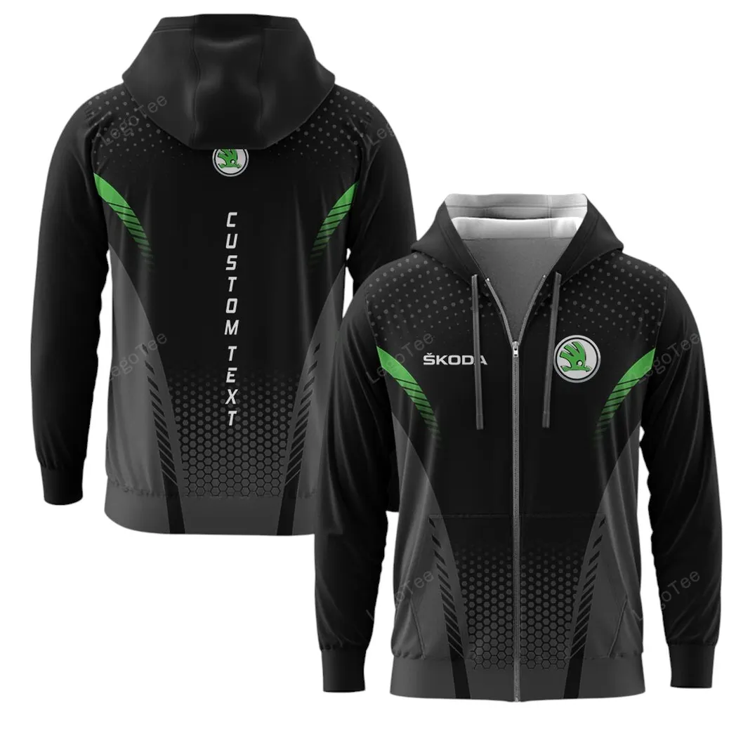 skoda hoodie mit reiverschluss allover druck hoodie skoda fan car10803122569 bprpt