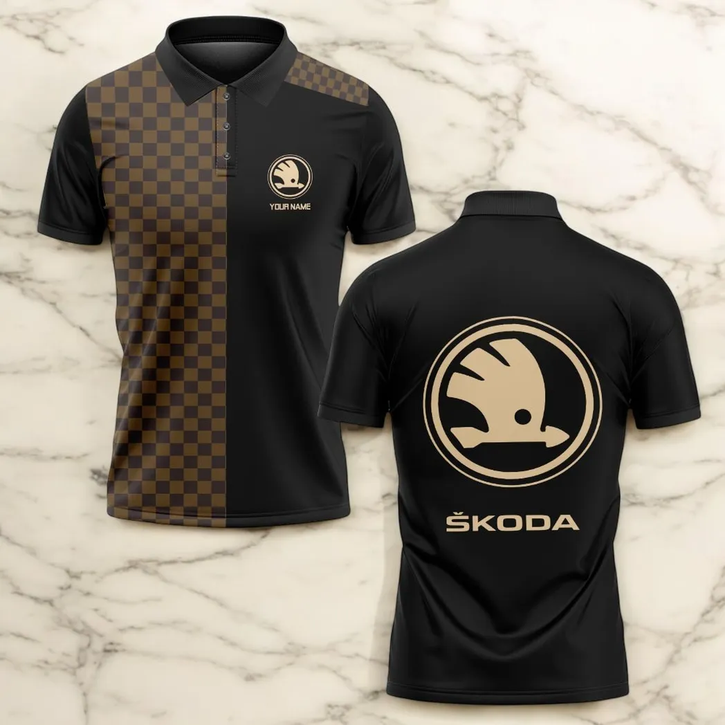 skoda polo shirt lv style gift for skoda lovers car176022525955 kbgbi