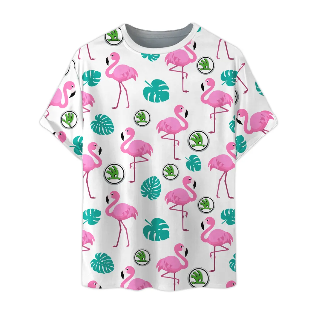 skoda t shirt fr mnner allover print shirt geschenk fr skoda fan car207031225049