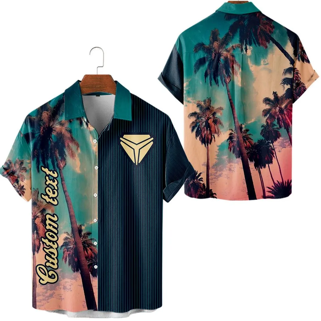 slingshort vintage hawaiihemd mit palmen personalisiert allover autodruck hawaiian shirt car431041625414 mq08y