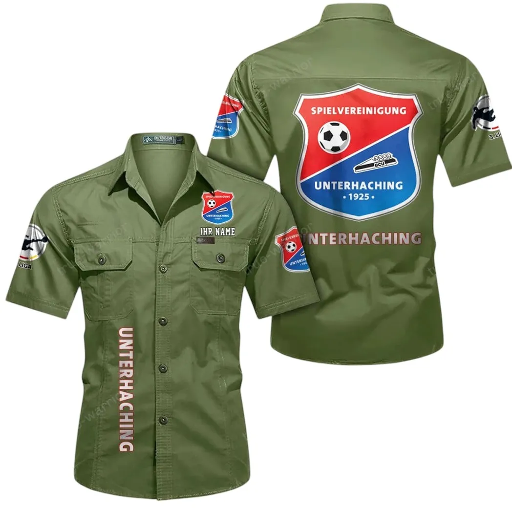 SpVgg Unterhaching Hemd mit kurzen Ärmeln, All-Over-Print Kurzarmhemd BDE11052625273 - Fruchtgrün