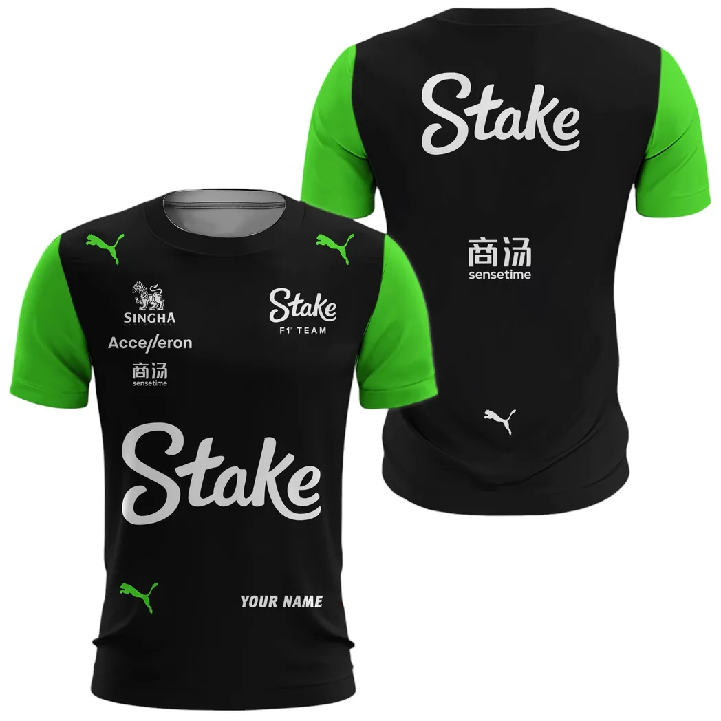 Stake Hemd, Allover-Print T-Shirt Stake CAR41304142507