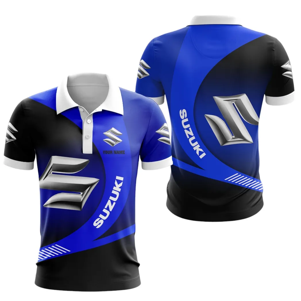 Suzuki Blue Poloshirt, Geschenk für Suzuki Blue Fan CAR7402222565