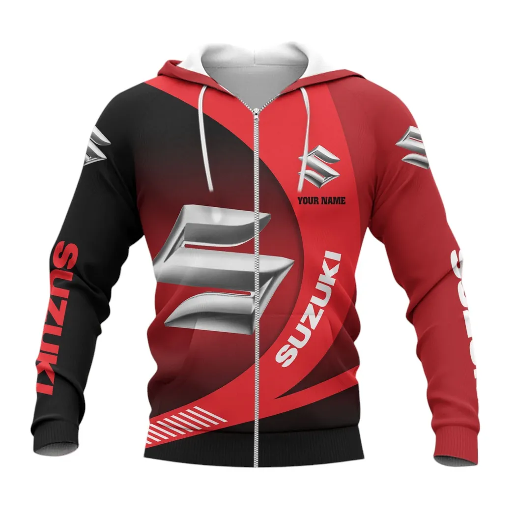 suzuki hoodie mit reiverschluss allover druck hoodie suzuki fan car7402222566 flgu3
