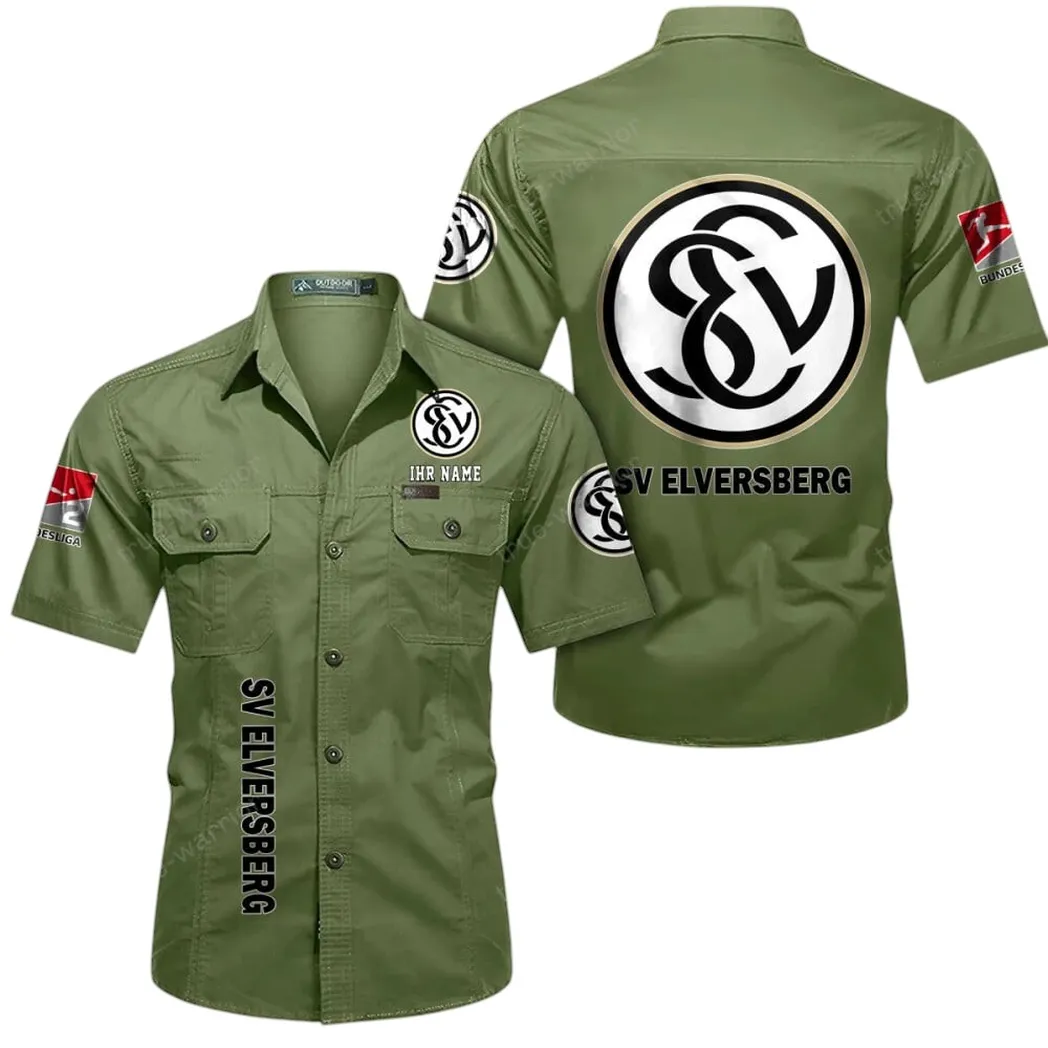 SV 07 Elversberg Hemd mit kurzen Ärmeln, All-Over-Print Kurzarmhemd BDE11052625258 - Fruchtgrün