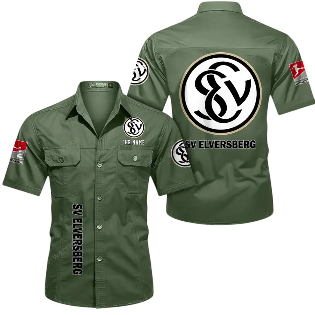 sv 07 elversberg hemd mit kurzen rmeln all over print kurzarmhemd bde11052625258 olivgrn hwpor