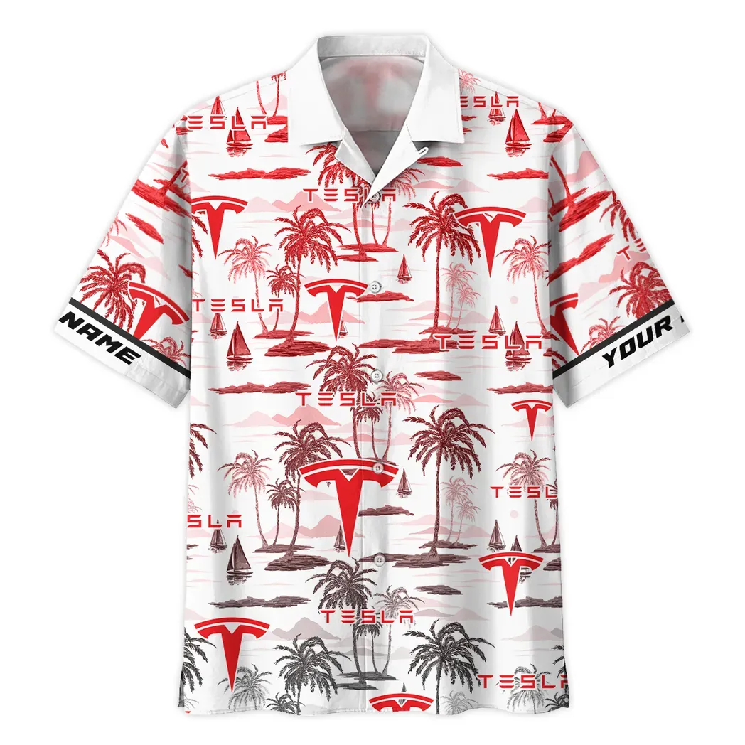 tesla custom hawaiihemd fr mnner hawaiian shirt fr tesla fan car205031225716 puasf