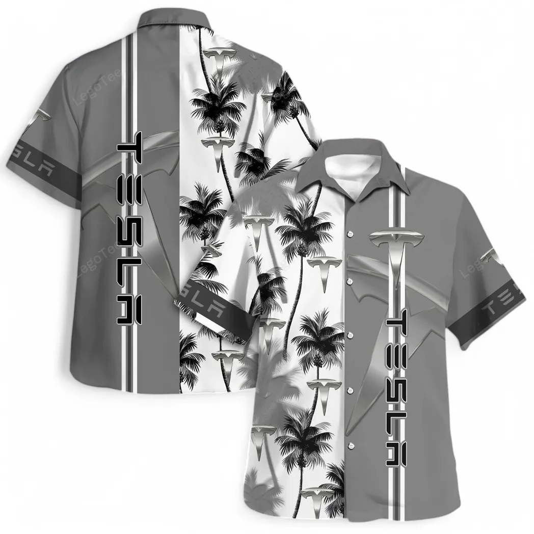 tesla hawaiihemd fr mnner hawaiian shirt fr tesla fan car143021125039 fa8kb