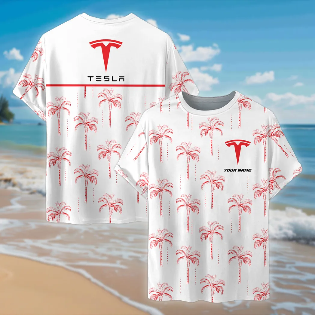 Tesla T-Shirt für Männer, Personalisierter Hemd Geschenk für Tesla Fan CAR206031225938