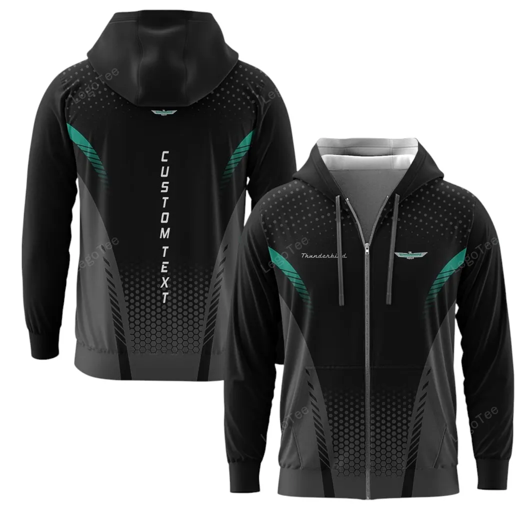 Thunderbird Hoodie mit reißverschluss, Allover-Druck Hoodie Thunderbird Fan CAR10803122574