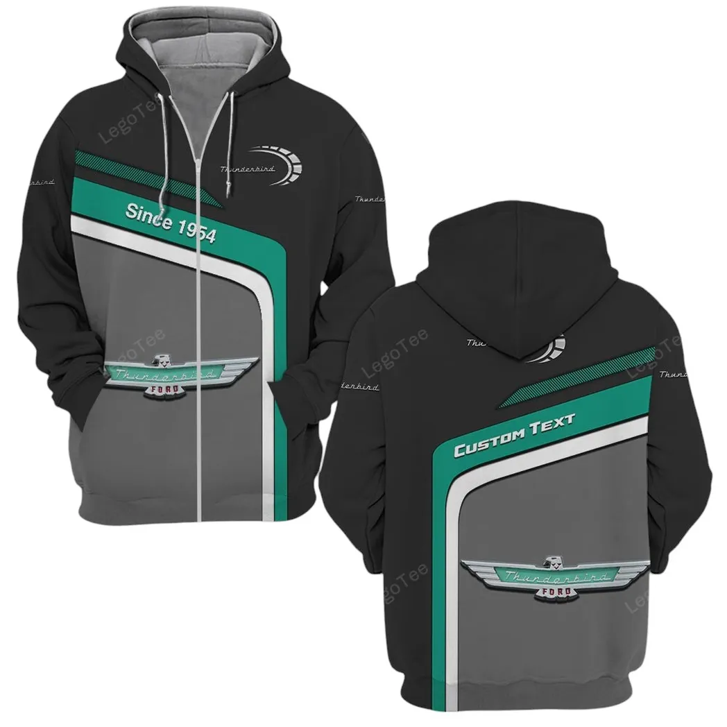 thunderbird hoodie mit reiverschluss allover druck hoodie thunderbird fan car11103032574 0kovt