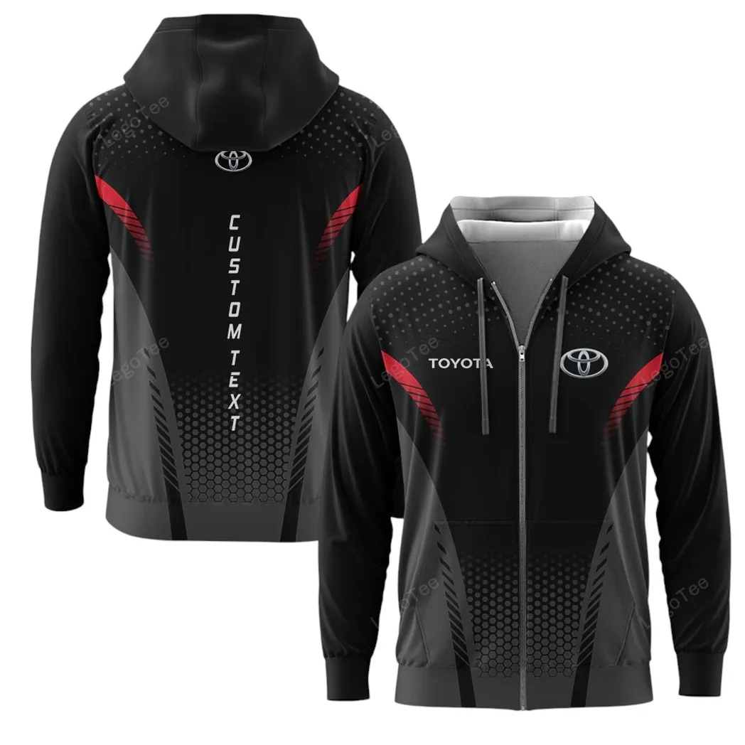 Toyota Hoodie mit reißverschluss, Allover-Druck Hoodie Toyota Fan CAR10803122576