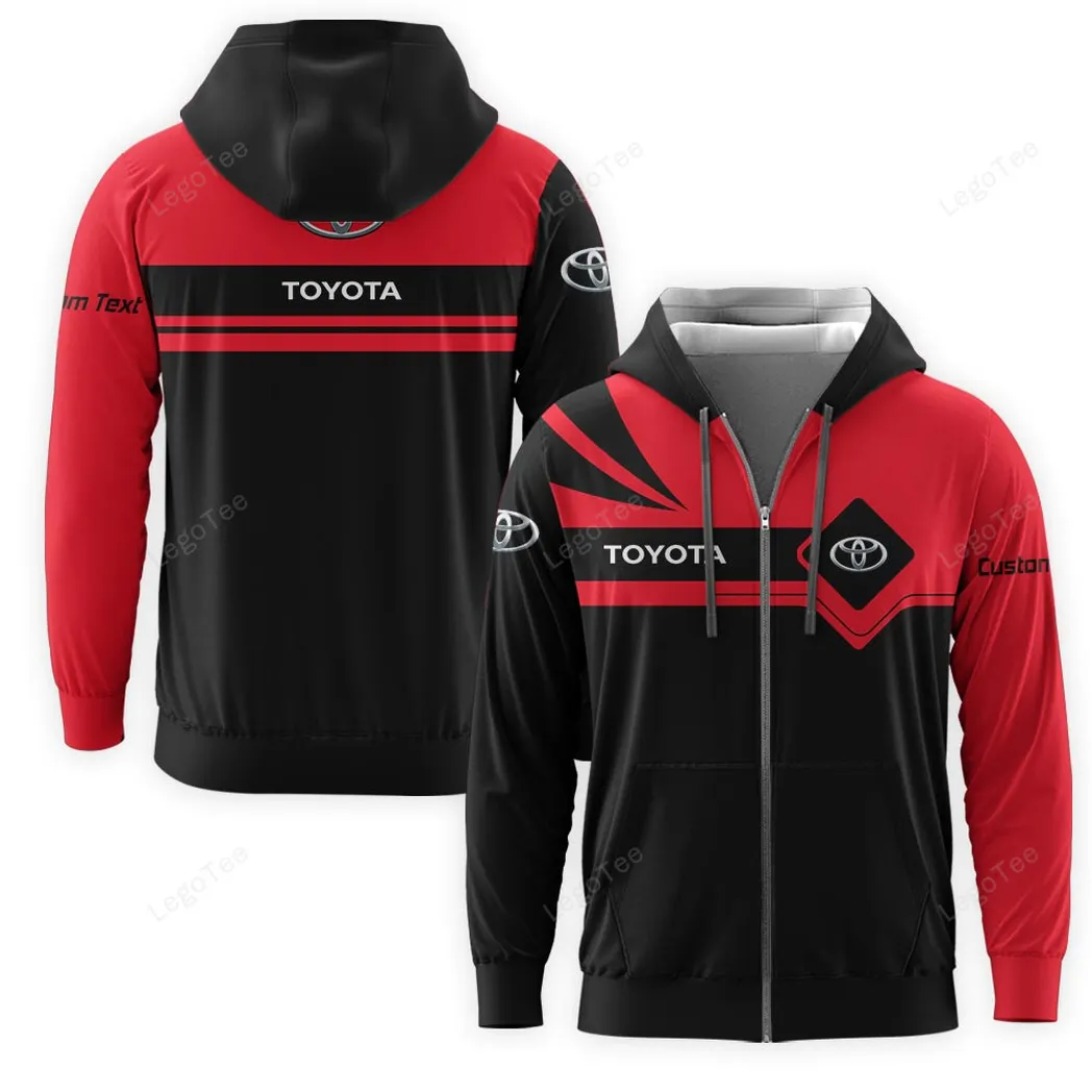 toyota hoodie mit reiverschluss allover druck hoodie toyota fan car9803032576 rmpfr