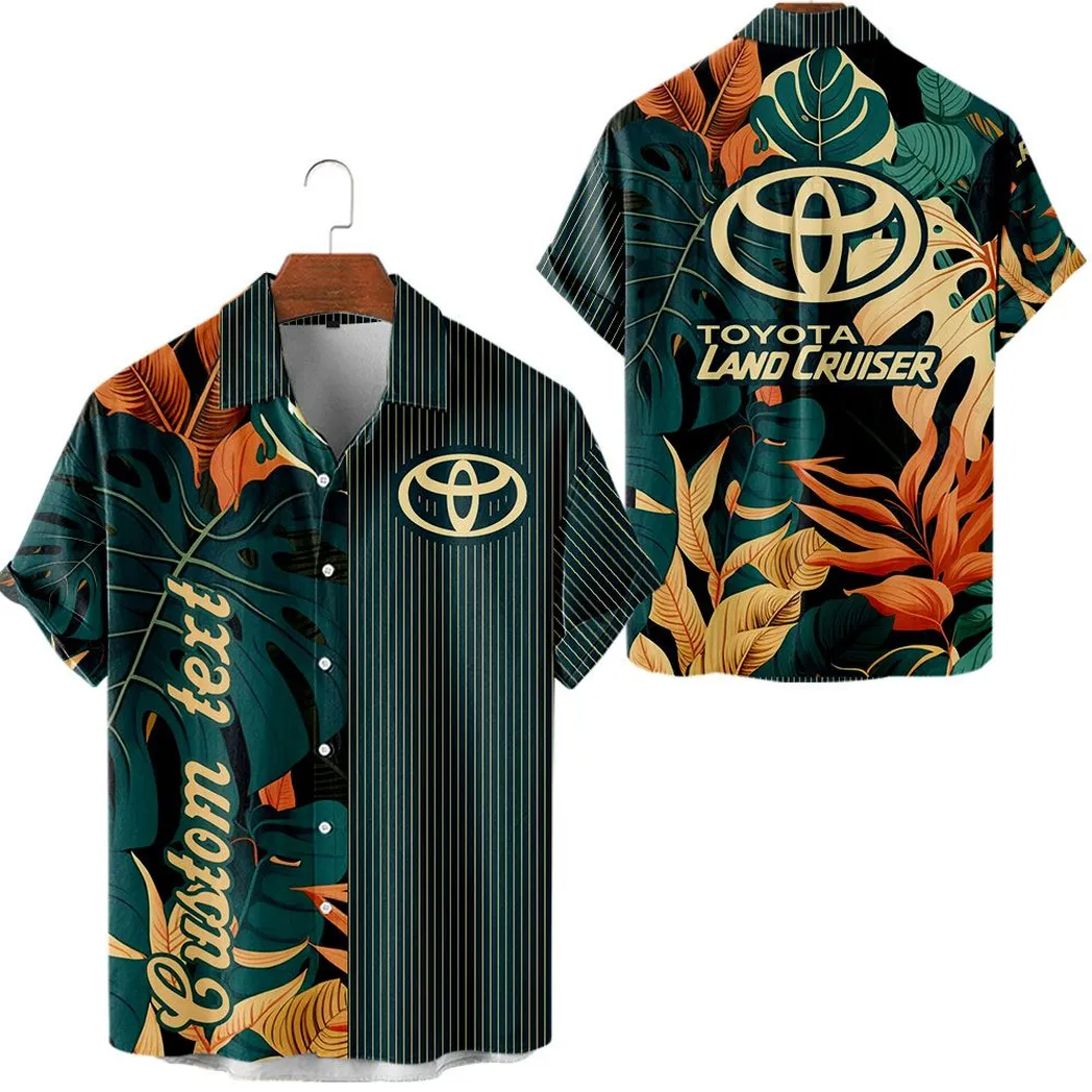 Toyota Land Cruiser Vintage Hawaiihemd Personalisierter Sommerstil CAR434041725328