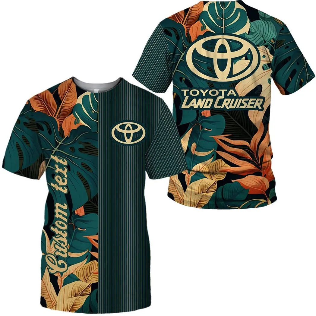 Toyota Land Cruiser Vintage T-Shirt, Personalisierter Allover-Druck CAR434041725328