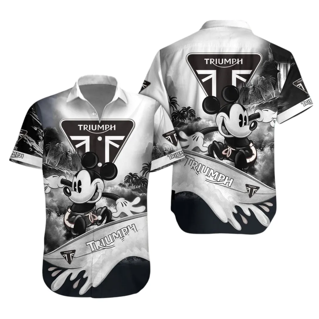 triumph motorcycles hawaiihemd fr mnner hawaiian shirt fr triumph motorcycles fan car53030625114 rtent