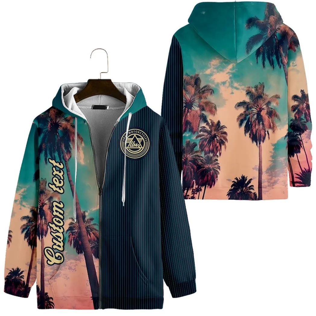 Ural Motorcycles Vintage Hoodie mit reißverschluss, All-over-print Hoodie CAR431041625404
